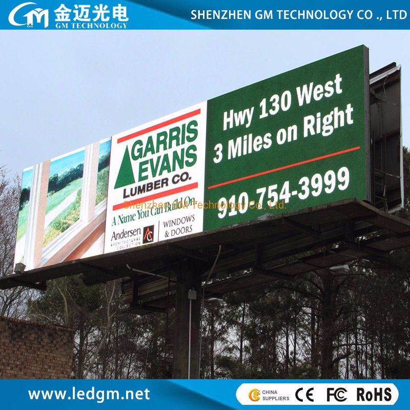 P10 P8 P6 Full Color Outdoor Fixed LED Billboard Advertising Video Display Panel Screen