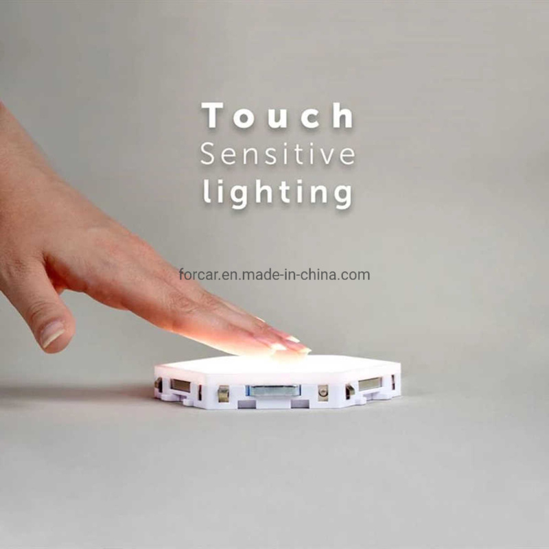 Modular Touch Magnetic Wall Lamp Creative Home Decor Color Night Lamp Quantum Touch Sensor Light