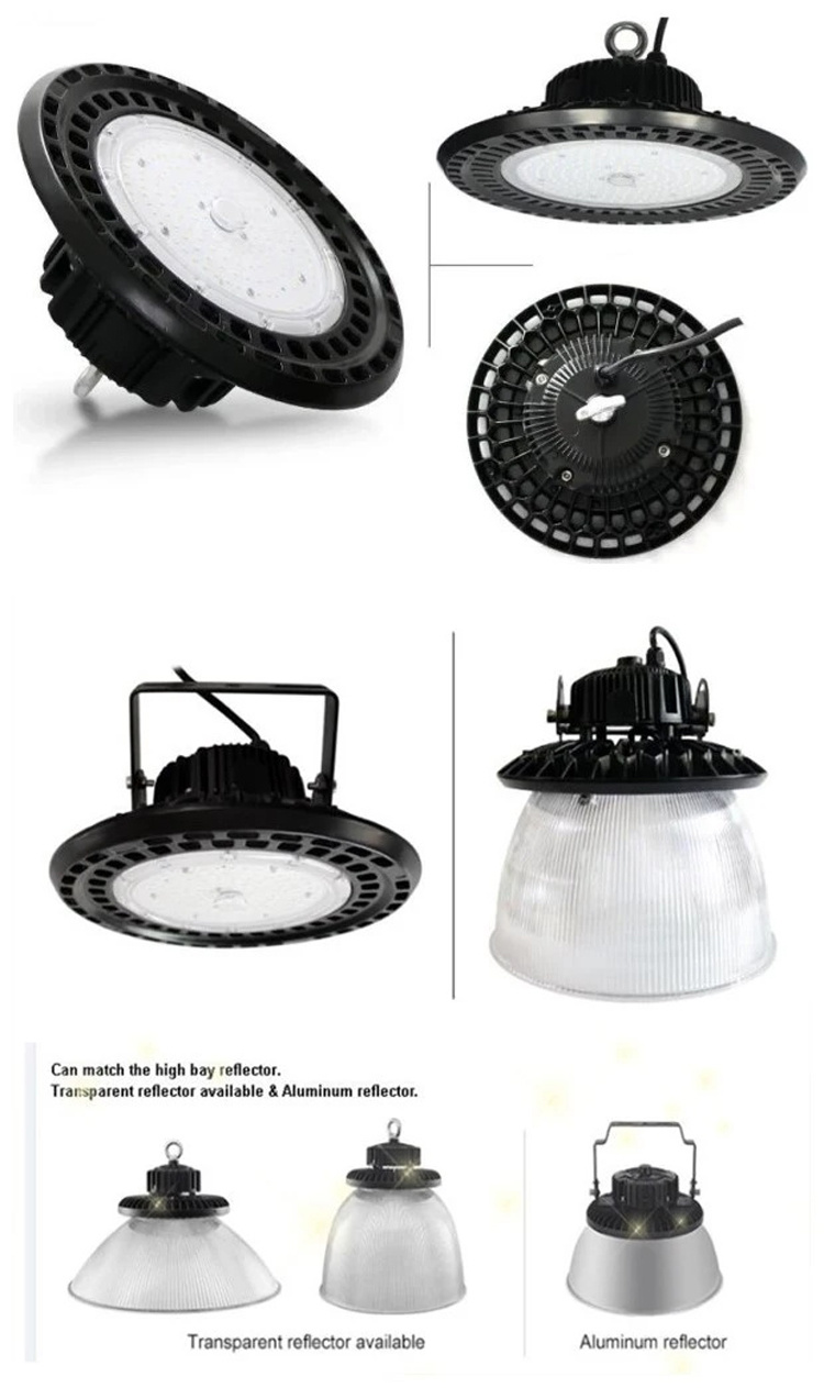 Waterproof IP65 100W/150W/200W/240W/300W/400W/500W Industrial UFO LED High Bay Light