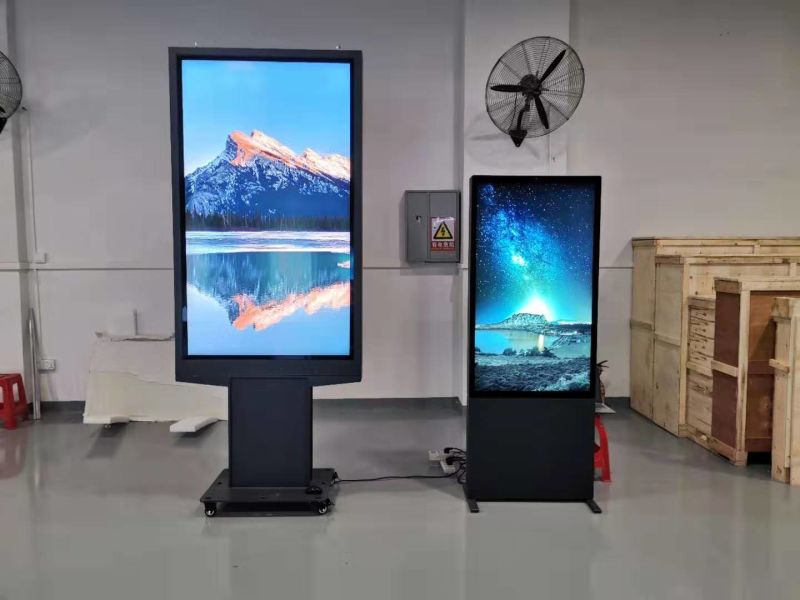 Advertising LCD Display 75 Inch Optical Bonding Outdoor Kiosk
