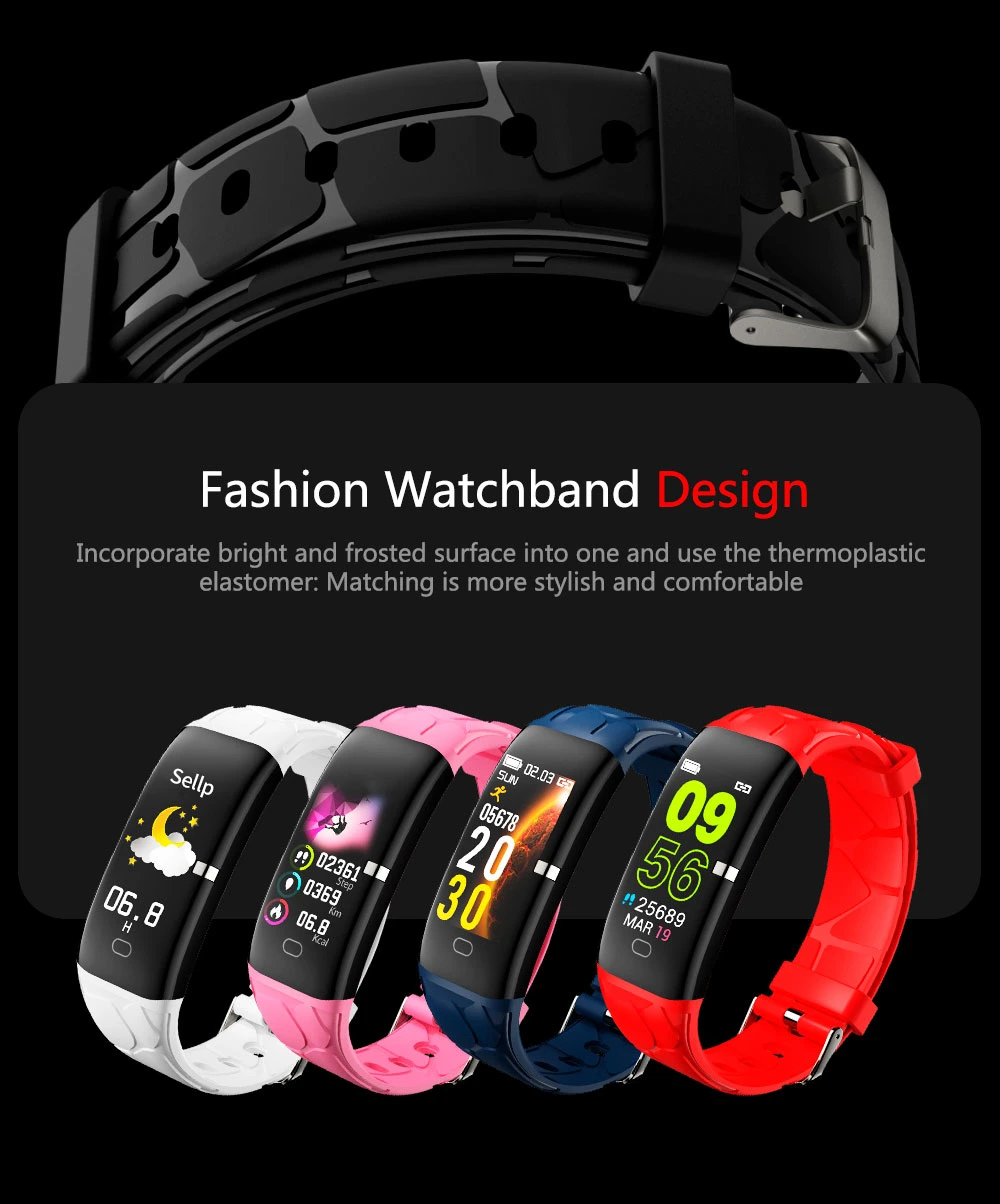 E58 Smart Bracelet Watch Fitness Tracker Heart Rate Monitor Smart Wristband Pedometer Smart Bracelet