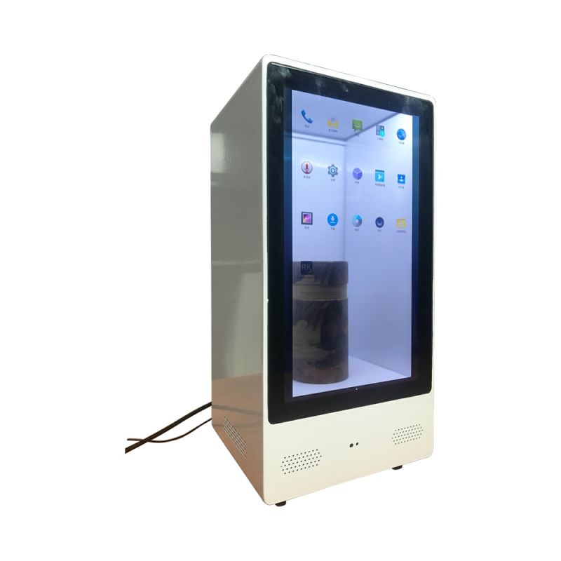15 Inch Super Transparent OLED Android Advertising Showcase Touch Screen Kiosk Display with Cms