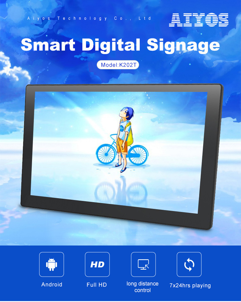 32 Inch Wall Mounted Indoor Android LCD Digital Signage Advertising Display