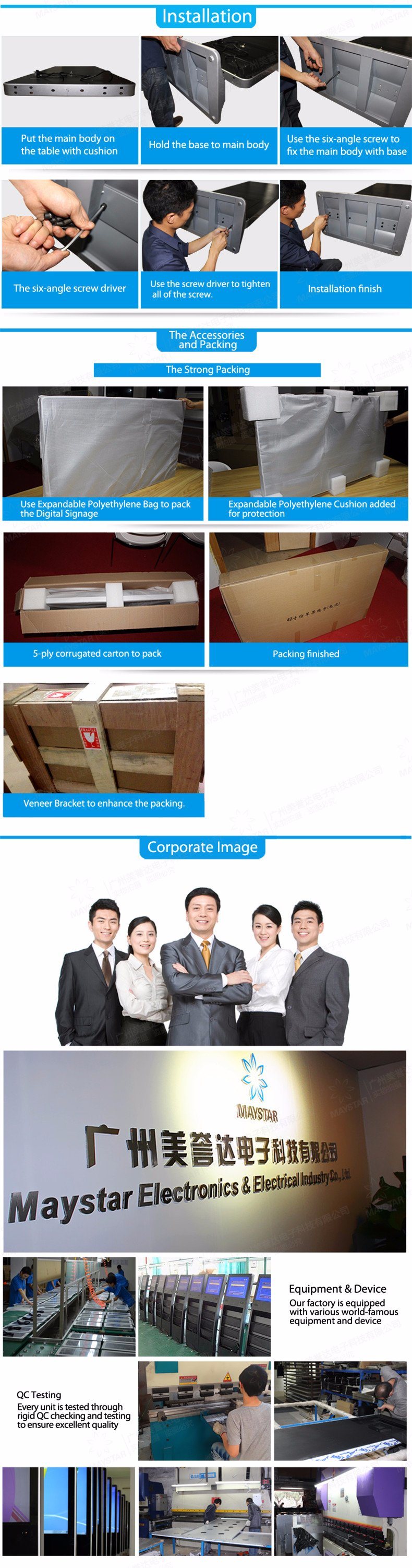 Meeting Room Classroon Interactive Whiteboard Touch Screen WiFi Digital Signage