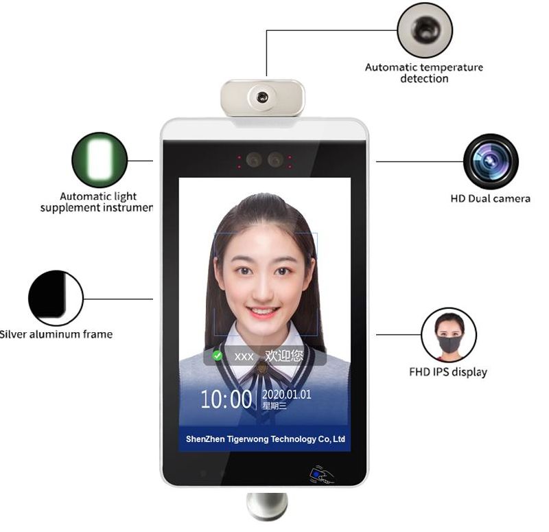 Face Recognition System Face Recognition Access Control Time and Attendance Camera