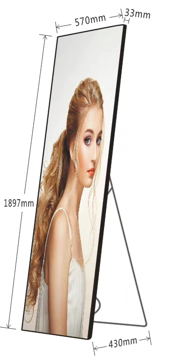 P2.5 LED Poster Indoor LED Display Screen LED Digital Signage with USB WiFi