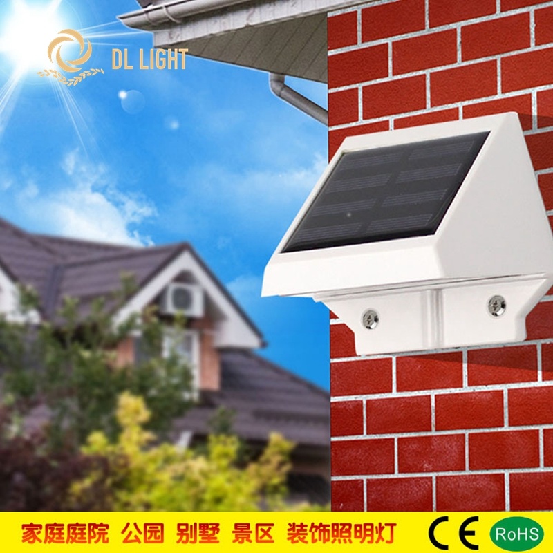 Outdoor Solar Wall Light Wall Mounted Lights with Motion Sensor