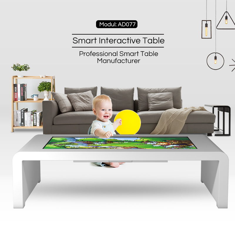 Hot Sale 43" Indoor Interactive Smart Touch Screen Coffee Table Large LCD Smart Touch Gaming Table
