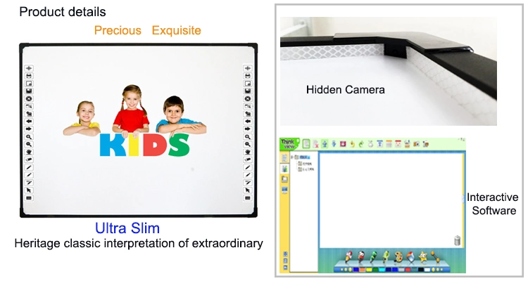 High Quality Optical Multi Finger Touch Interactive Whiteboard Smart Board for School Kids Teaching