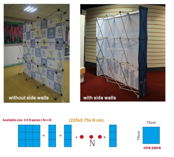 Stretch Fabric Exhibition Booth Display Backdrop Wall