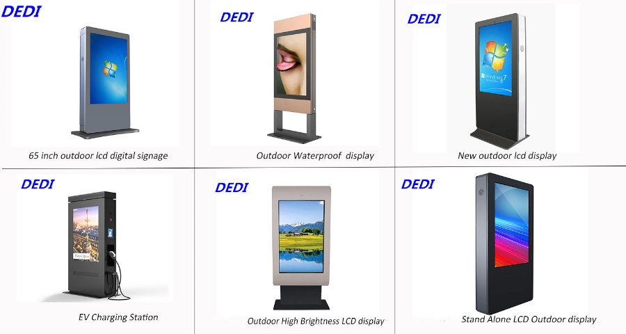 65inch Outdoor LCD Display Advertising Kiosk Waterproof Touch Display Kiosk Digital Signage and Displays