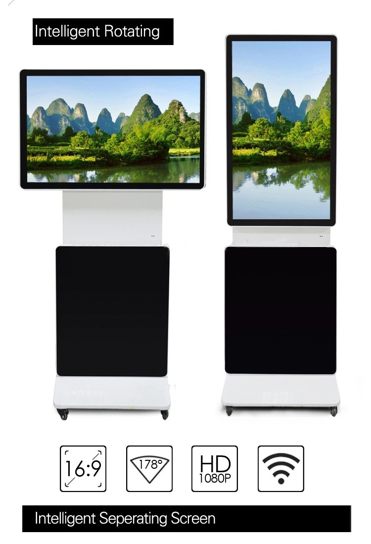 43 Inch Portable HD Digital Signage LCD Monitor with Rotatable Screen
