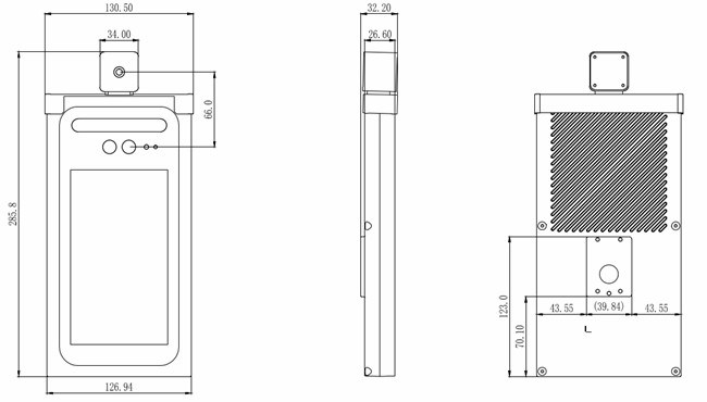 Face Recognition System with Automatic Temperature Measurement, Mask Identify Facial Recognition; Access Control Terminal with Dual Camera