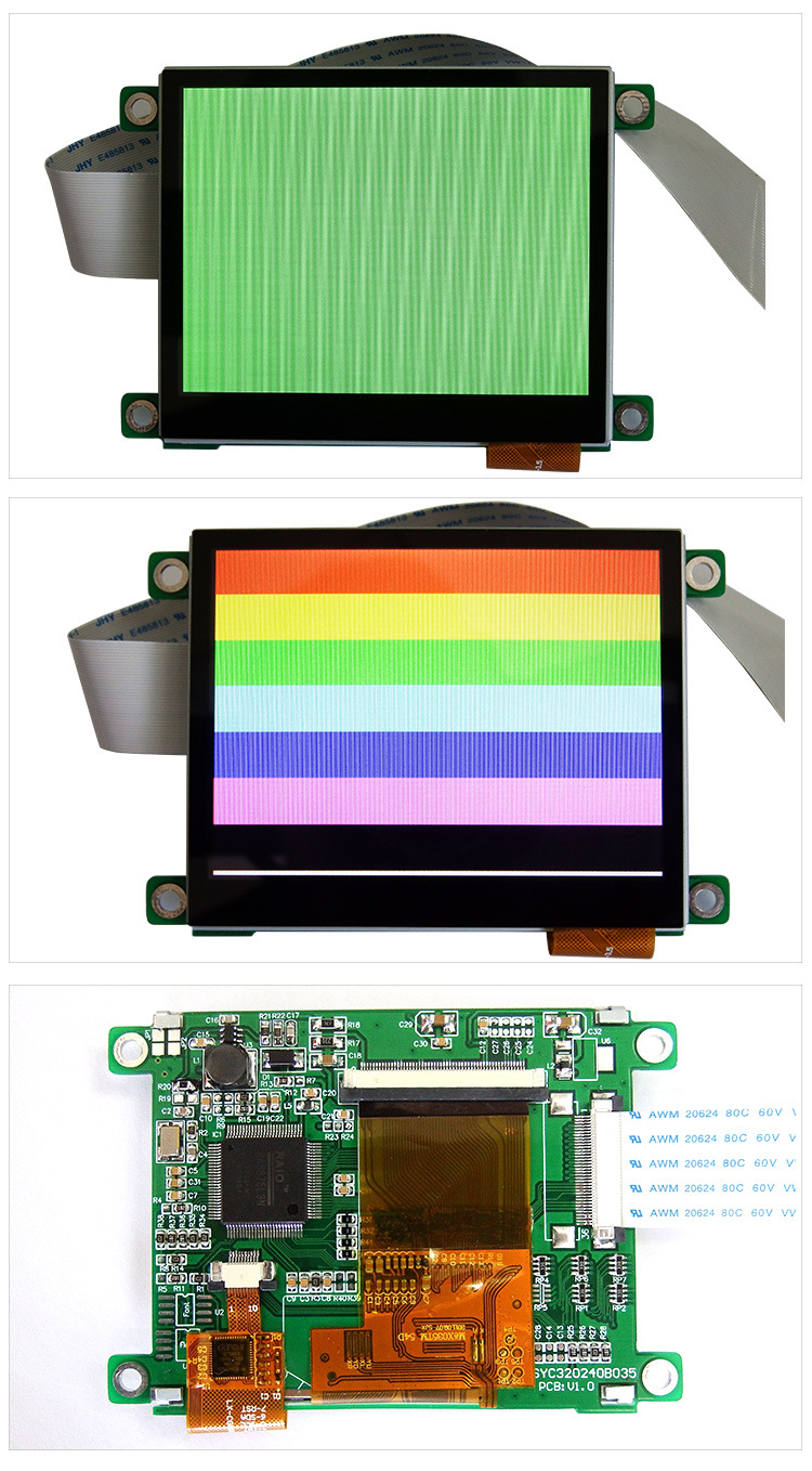 3.5 TFT 320X240 LCD Display Module Ra8875 Controller 36 Pin 320*240 65K Color Capacitive Touch Screen