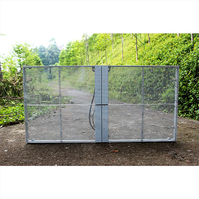Glass P3.96mm Transparent Curtain LED Display Screen for Advertising
