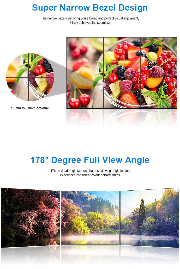Syton Original Korea 55 Inch Super Narrow Bezel LCD Video Wall with Video Wall Controller