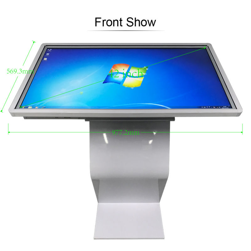 50" 55" Floor Standing Digital Information Interactive Touch Screen Kiosk with Computer