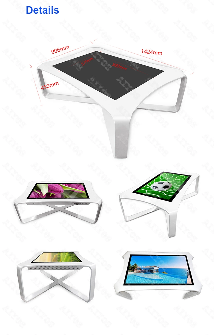 Aiyos 42 43 Inch Android Windows Smart Interactive Touch Screen Table Gaming Touch Table for Children