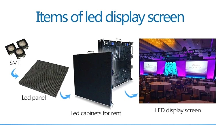 Advertising Full Color Screen P4.81 Indoor LED Display Screen for Rental, Stage, Events