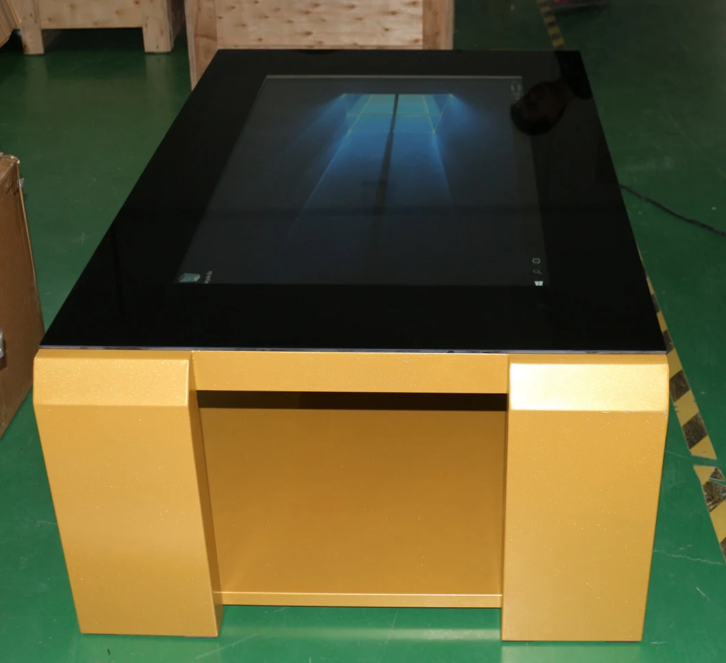 for Coffee or Restaurant Customize Interactive Touch Screen Table Multitouch Table Waterproof