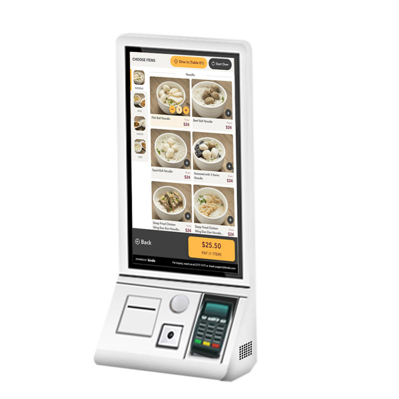 Seld Ordering 24inch 32inch Touch Self-Payment Information Kiosk Terminal for Kfc, Mcdonald etc Fast Food Restaurant