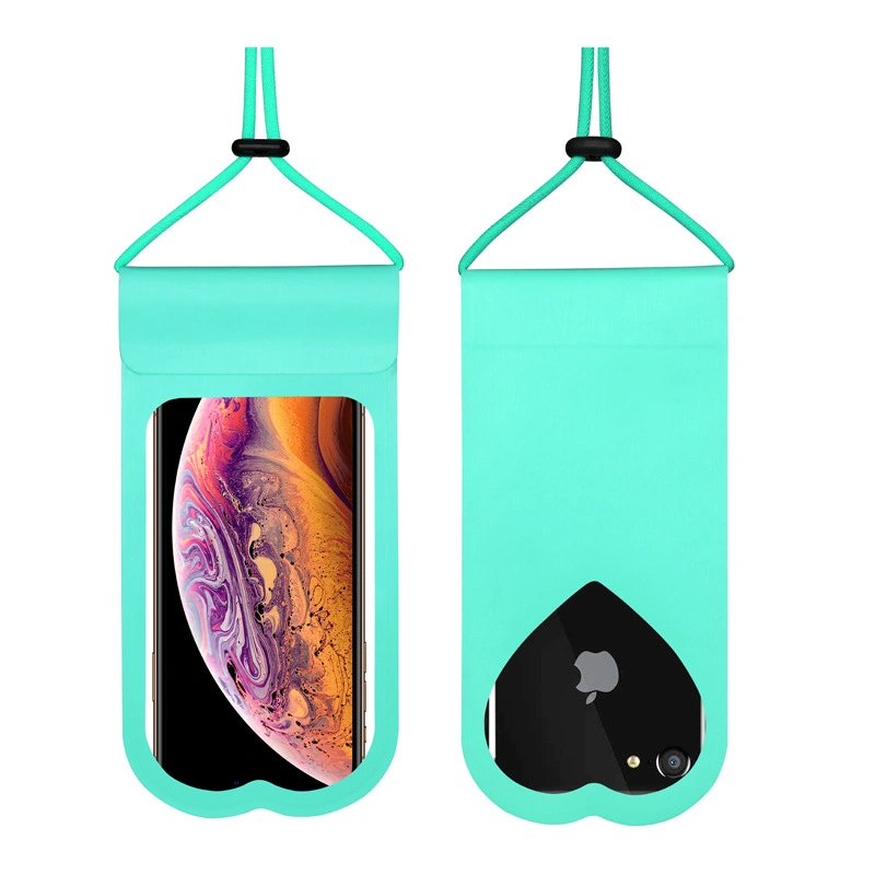 Transparent Colorful TPU Waterproof Bag for Mobile Phone Case Tablet PC Laptop Swimming SPA Waterproof Bag