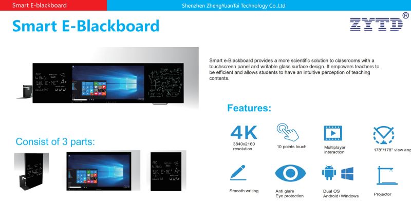 Multi-Touch Screen Smart Blackboard Smart Education Active Board Digital Blackboard