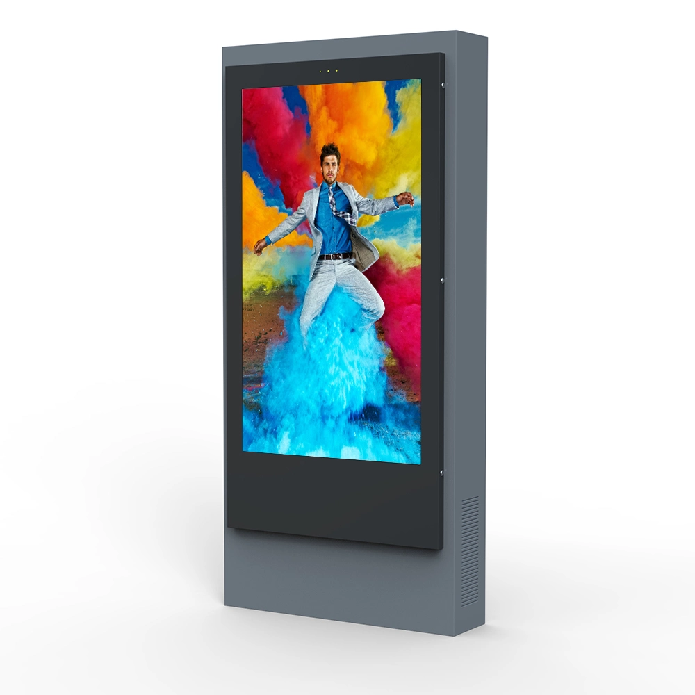 55 Inch Floor Stand Waterproof High Brightness Outdoor Advertising LCD TV Digital Signage Media Displayer