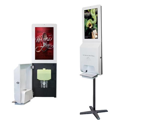 Sanitizer Kiosk Distributor in Digital Signage Display