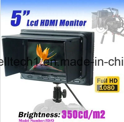 HDMI Input /Output 5 Inch Field Composite Loop Thru on Camera LCD Monitor