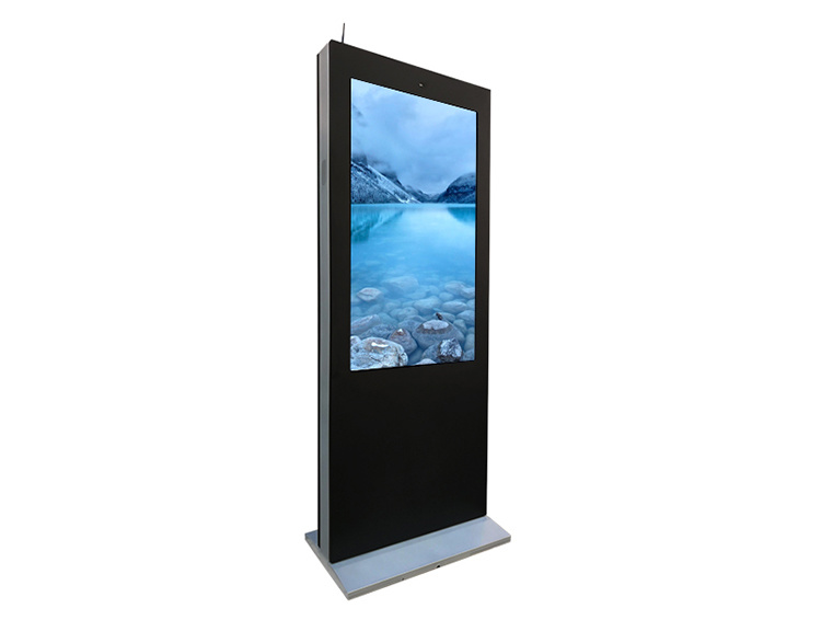 Advertising Screen 55 Inch Air-Cooled Vertical Screen Floor Outdoor Advertising Machine LCD Advertising Display LCD LED Digital Signage