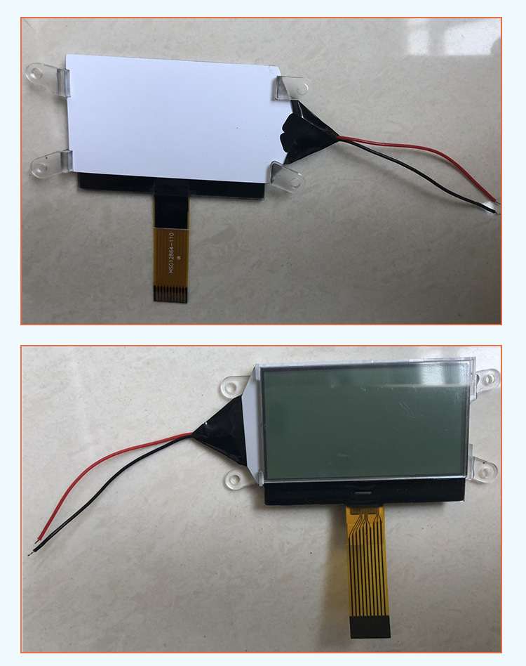 Small Cog128X64 RoHS Monochrome LCD Module 10pin St7567 FPC FSTN LCD Display 12864