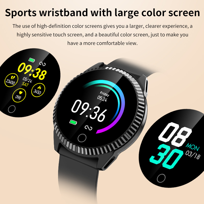 C19 Fashion Smart Watch Wearable Devices Heart Rate Monitor ECG Detection Smart Bracelet