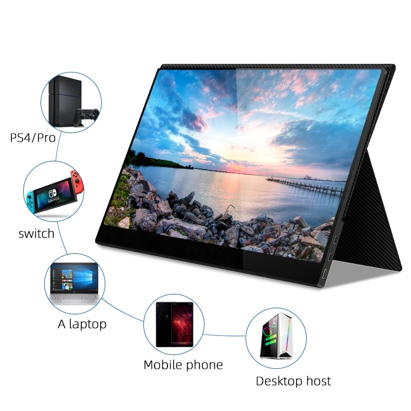 15.6 Inch 4K Gaming Monitor Type-C IPS HD Portable Monitor with USB-C PC Monitor