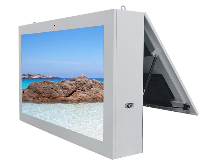 Outdoor Advertising Machine with 65 Inch Air-Cooled Cross-Screen WiFi Display Stand LCD LED Digital Signage Digital 3G