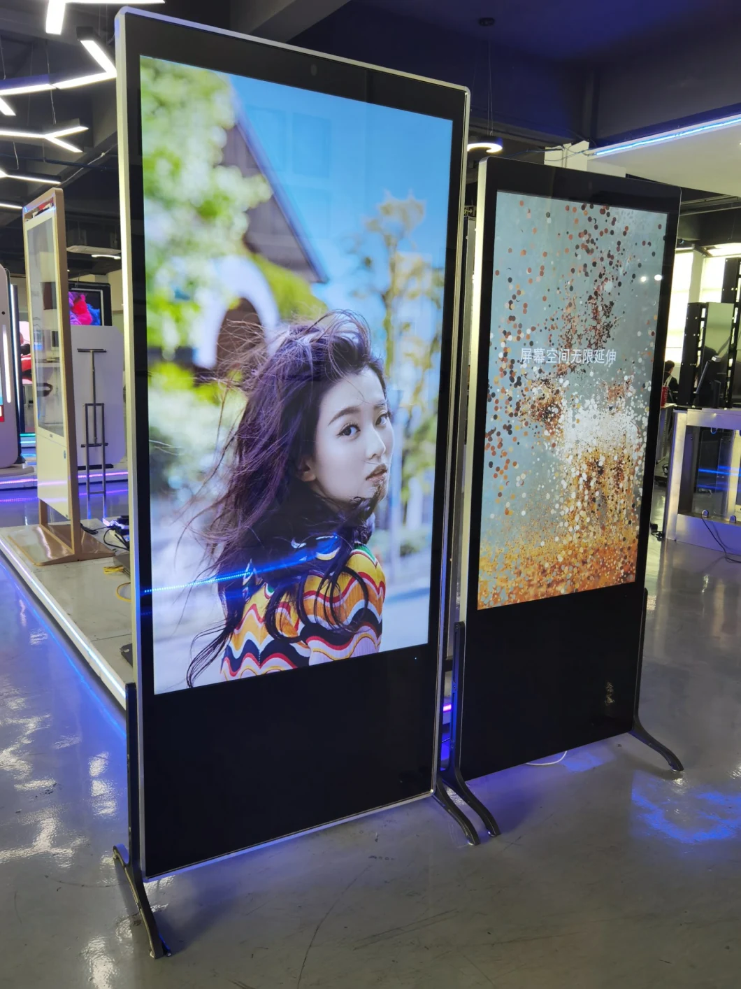 75 Inch 4K UHD Touch Screen Advertising Digital Poster Digital Signage Display for Restaurant Indoor
