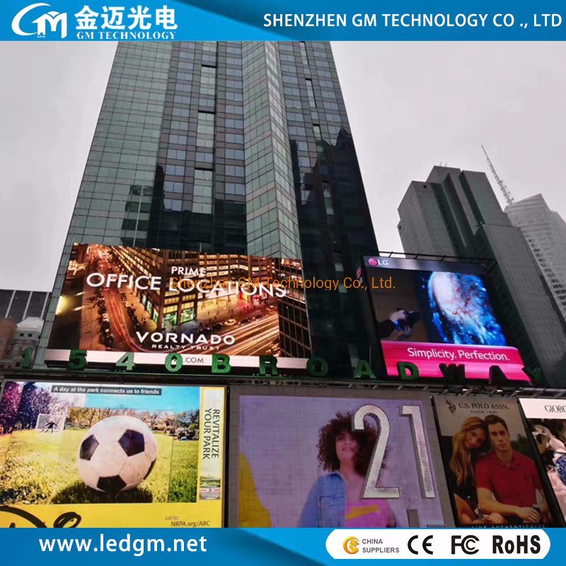 Pantalla LED Fixed Advertising P10 Outdoor LED Video Wall for Outside Wall Giant LED Display Screen