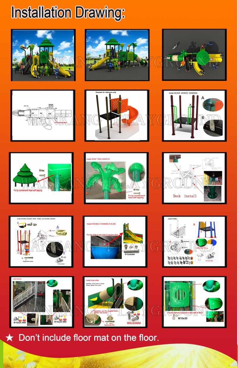 Forest Climbing Playground Equipment High Quality Playground Kindergarten Playground Wk-A210102A
