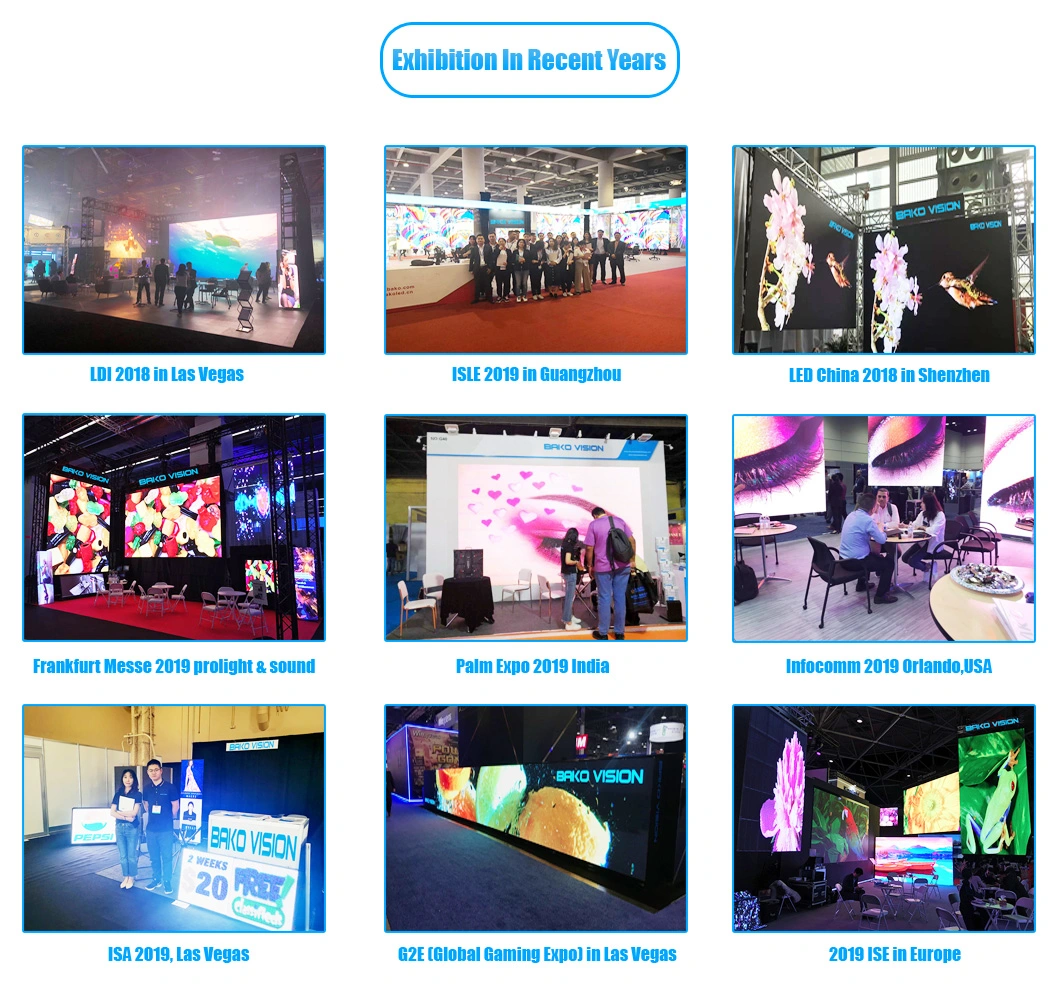 Adjusted Curved Aluminum Cabinet LED Display Screen Indoor Rental LED Display