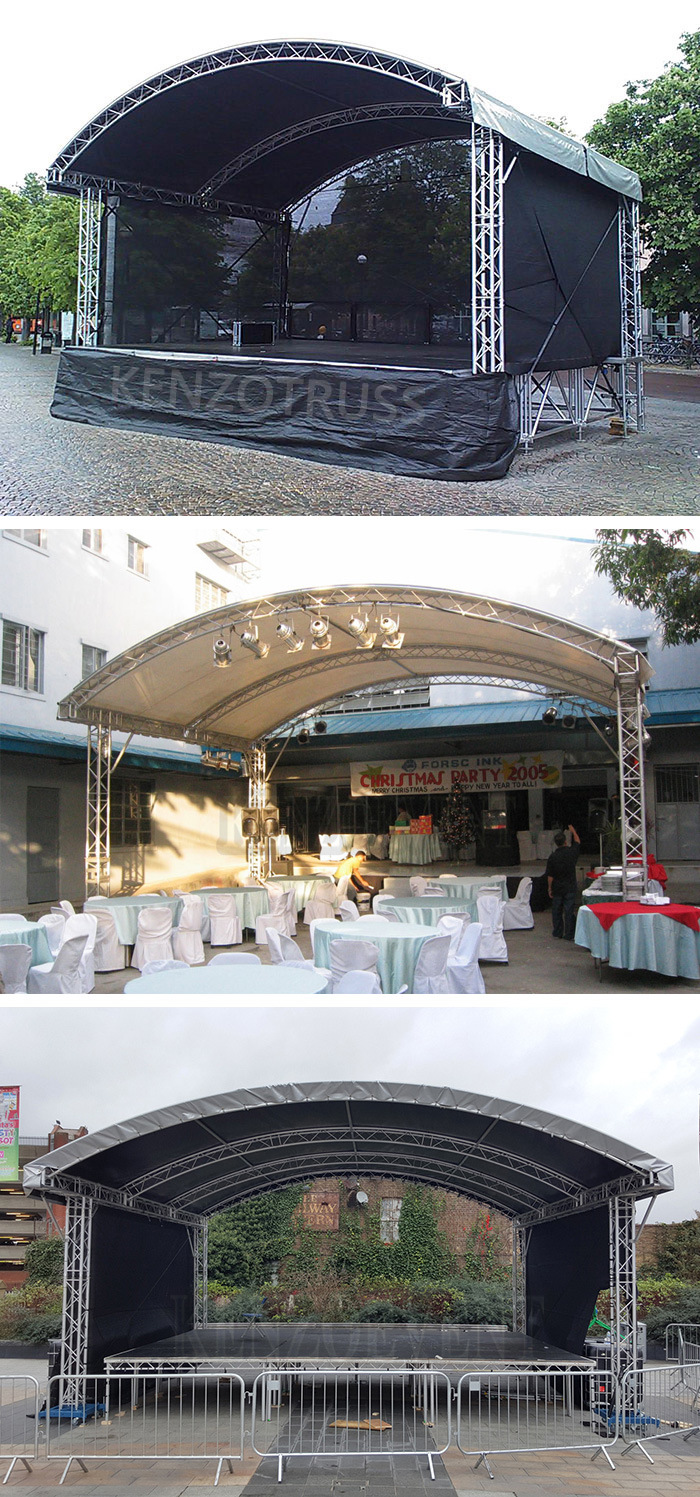 Aluminum Concert Curved Stage Roof Truss for Sale