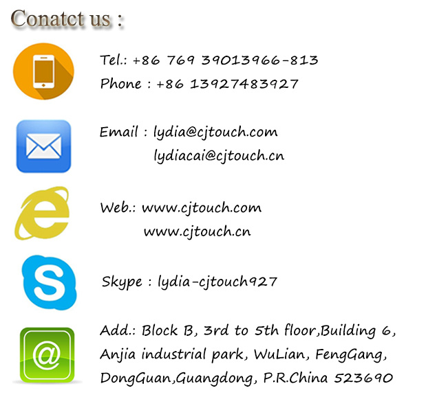 Cjtouch 72 Inch IR Touch Screen Pane Multi IR Touch Screen and IR Touch Screen Frame