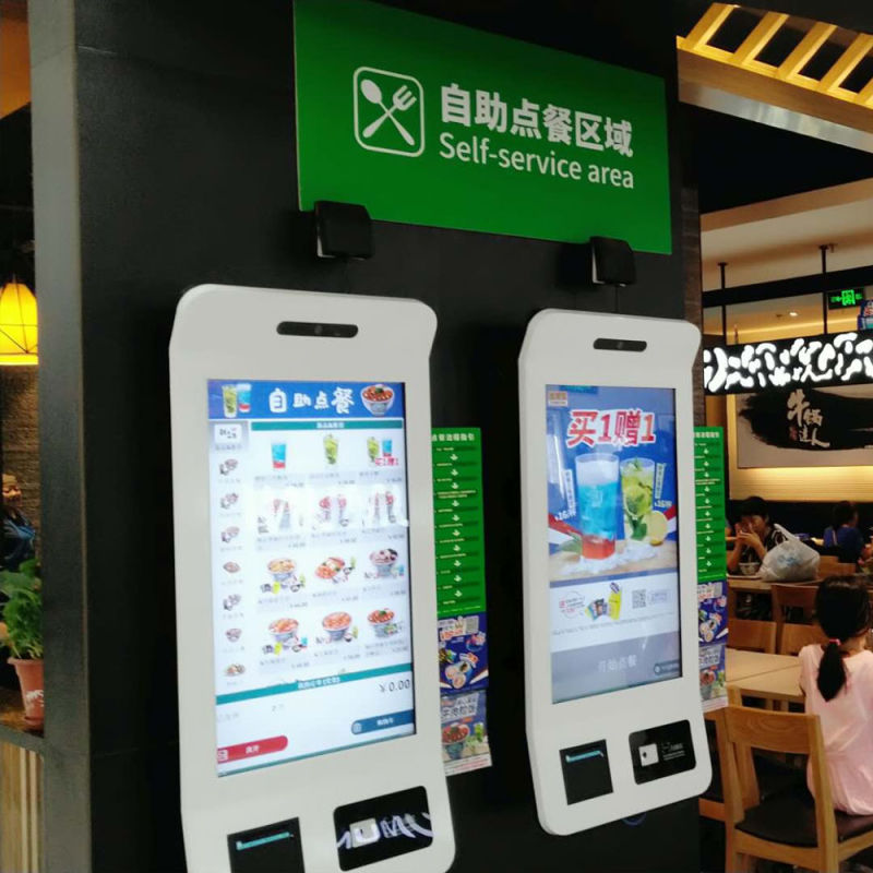 Stand WiFi Food Ordering Kiosk Self Ordered Menus Restaurants