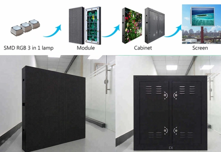 Shenzhen LED Panel Light Outdoor P6 LED Screen Display for Advertising Video Board