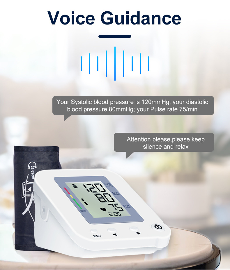 Wholesale Digital Arm Type Bp Monitor Voice Broadcast Blood Pressure Monitor