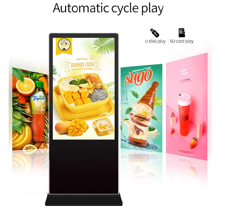 Infrared Interactive Screen Kiosk Windows Android Digital Signage Player Advertising Machine