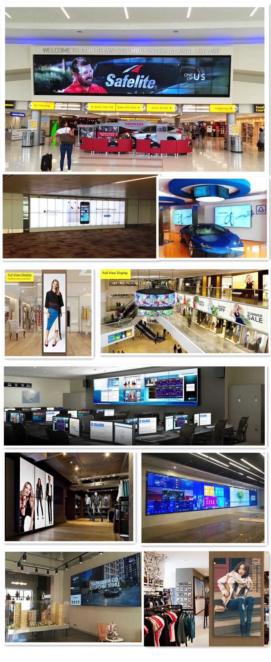 OLED Samsung Did LCD Video Wall Screen 3D LED Video Wall Display