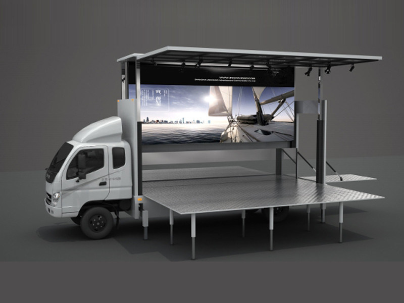 P16 Full Color Video Outdoor Stage Advertising LED Screen Truck