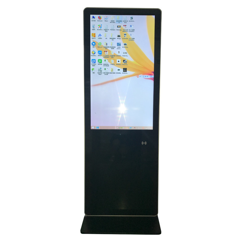 55 Inch Mirror Floor Standing Digital Signage Totem WiFi Touch LCD Advertising Display Kiosk