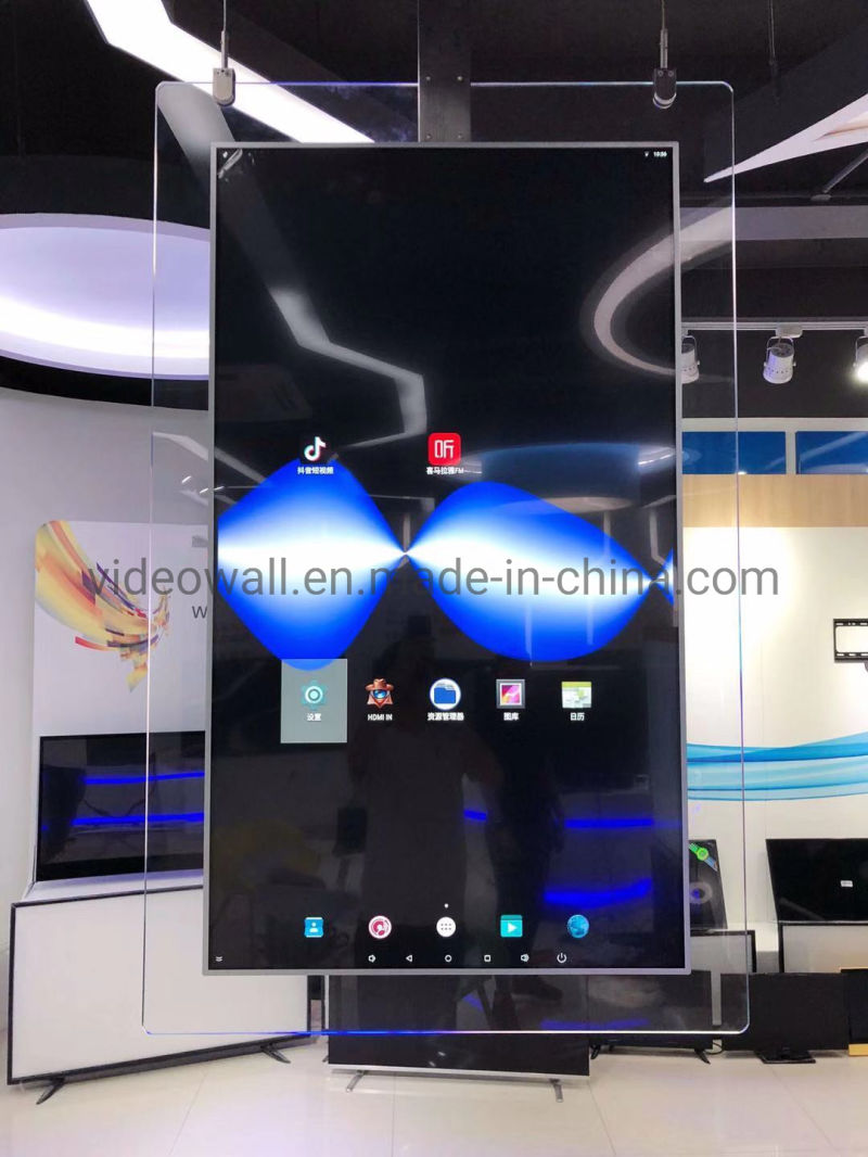 43" ultra slim advertising display kiosk double sided LCD screen digital signage
