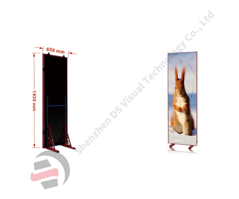 Commercial Floor Stand P2.5 Digital Advertising Poster LED Display Screen